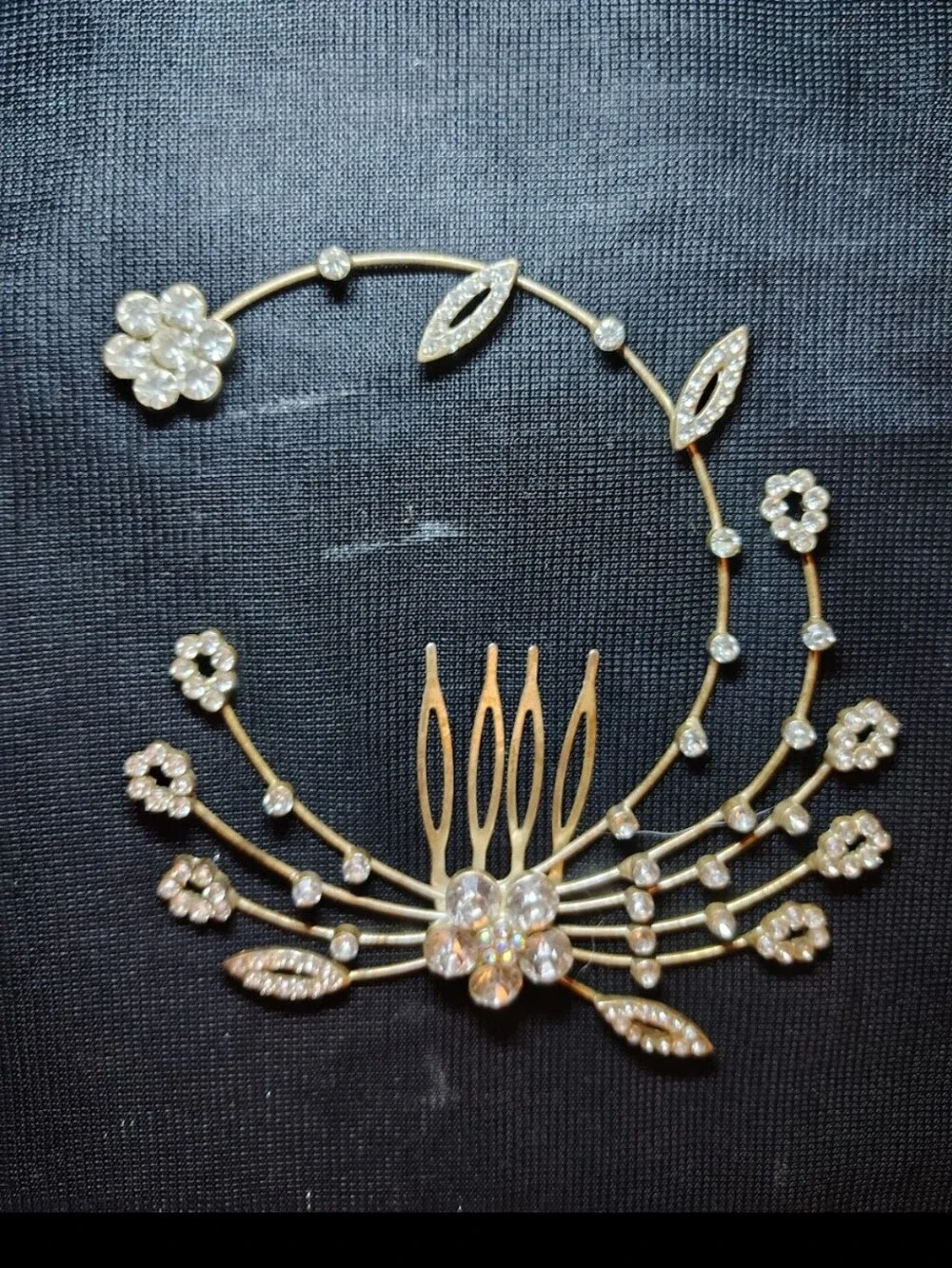 SilverPearl Floral Hair Comb and Vine Set - Elegant Wedding Hair Accessory